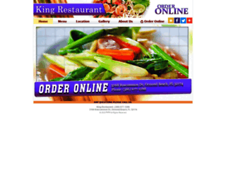 kingrestaurantormondbeach.com screenshot