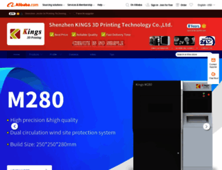 kings3dprinter.en.alibaba.com screenshot