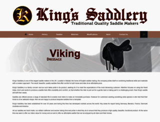 kingsaddlery.co.uk screenshot