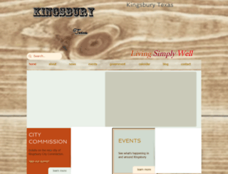 kingsburytexas.org screenshot