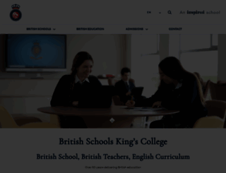 kingscollegeschools.org screenshot