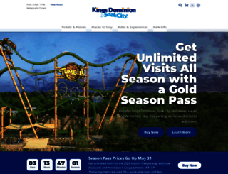 kingsdominion.com screenshot
