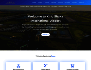 kingshakaairport.info screenshot