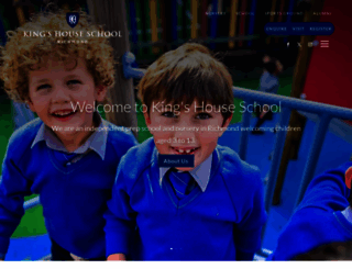 kingshouseschool.org screenshot