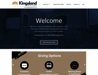 kingslandbaptist.com screenshot