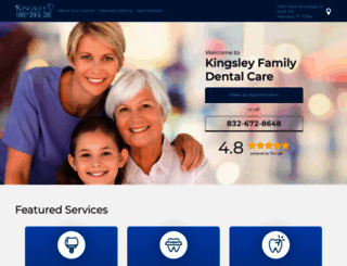 kingsleyfamilydentalcare.com screenshot