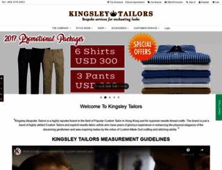 kingsleytailors.com screenshot