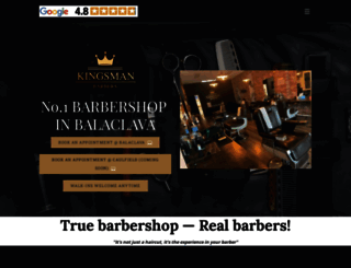 kingsmanbarbers.com.au screenshot