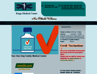kingsmedicalcenter.com screenshot