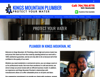 kingsmountainplumber.com screenshot
