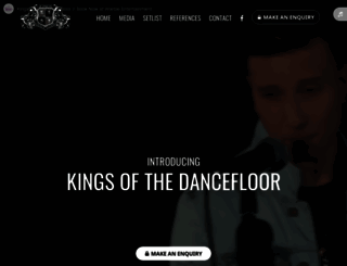 kingsofthedancefloorband.co.uk screenshot