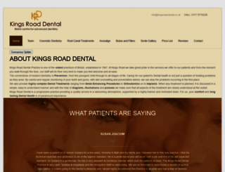 kingsroad-dental.co.uk screenshot