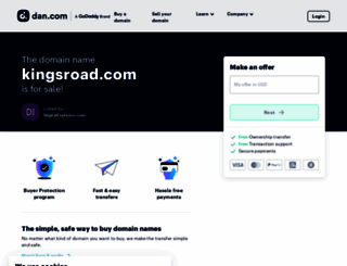 kingsroad.com screenshot
