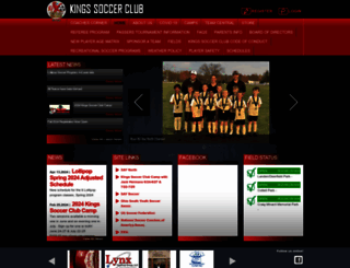 kingssoccer.org screenshot