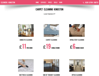 kingston-cleaner.co.uk screenshot