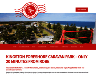 kingstonforeshorecaravanpark.com.au screenshot
