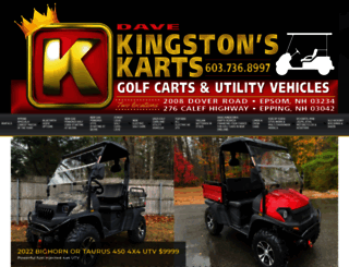 kingstonskarts.com screenshot