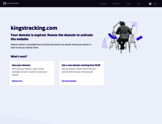 kingstracking.com screenshot