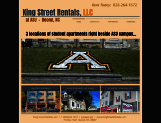 kingstreetrentals.com screenshot