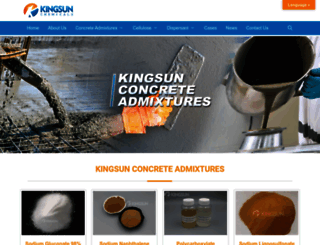 kingsunconcreteadmixtures.com screenshot