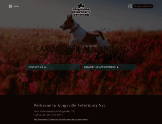 kingsvillevetservices.com screenshot