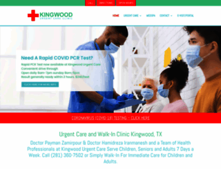 kingwoodurgentcareclinic.com screenshot