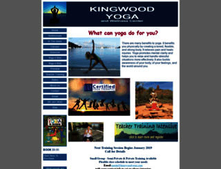 kingwoodyoga.com screenshot