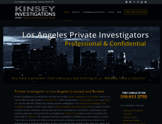 kinseyinvestigations.com screenshot