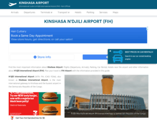 kinshasa-airport.com screenshot