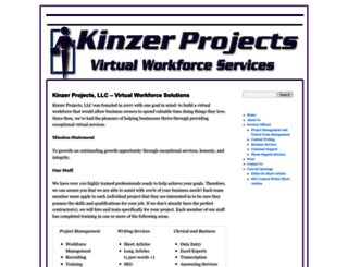 kinzerprojects.com screenshot