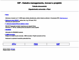 kip.zcu.cz screenshot
