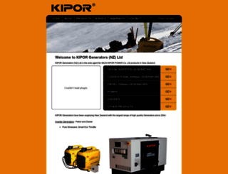 kipor.co.nz screenshot