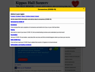 kippaxhallsurgery.co.uk screenshot