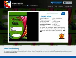 kiranplastics.net screenshot