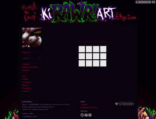 kirawrart.storenvy.com screenshot