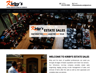 kirbysestatesalecompany.com screenshot