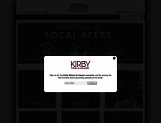 kirbywines.com screenshot