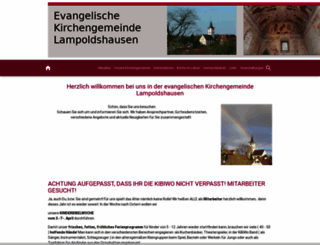 kirche-lampoldshausen.de screenshot