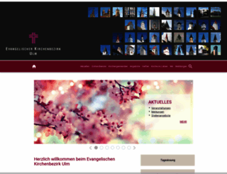 kirchenbezirk-ulm.de screenshot