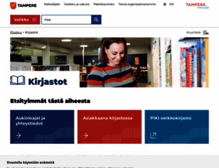 kirjasto.tampere.fi screenshot