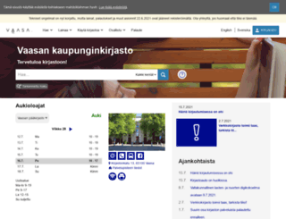 kirjasto.vaasa.fi screenshot
