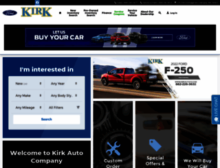 kirkautoco.dealerconnection.com screenshot