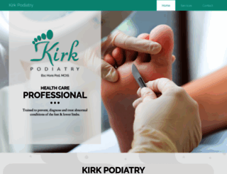 kirkpodiatry.co.uk screenshot