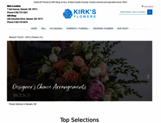 kirksflowers.com screenshot
