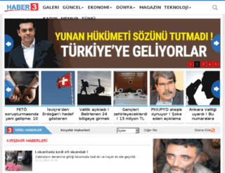 kirsehir.haber3.com screenshot