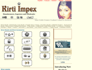 kirtiimpex.com screenshot