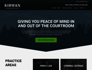 kirwanlawoffice.com screenshot