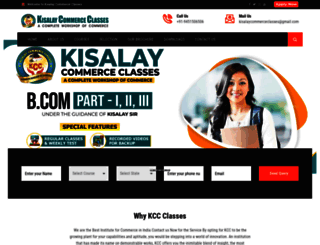 kisalaycommerceclasses.com screenshot