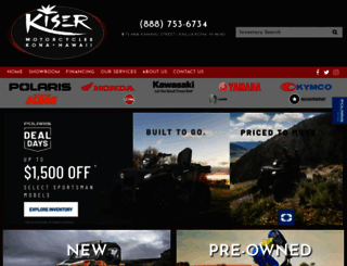 kisermotorcycles.com screenshot