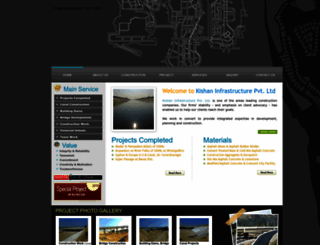 kishaninfra.com screenshot
